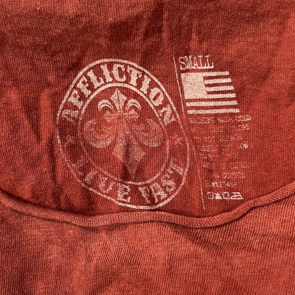 Affliction long sleeve Burnt red - Picture 2 of 3